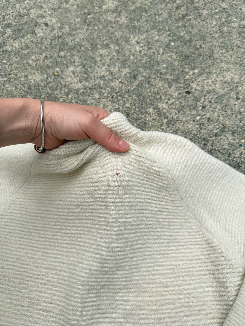 Millma’s Baby Alpaca Zip-Front Cream Knit Cardigan Sweater - Picture 10 of 10